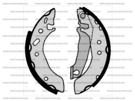 Тормозные колодки барабанные, к-кт.