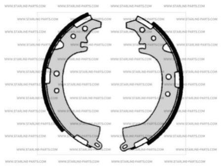 Тормозные колодки барабанные, к-кт.