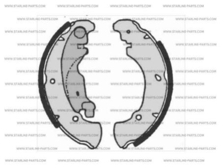 Тормозные колодки барабанные, к-кт.