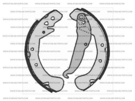 Тормозные колодки барабанные, к-кт.