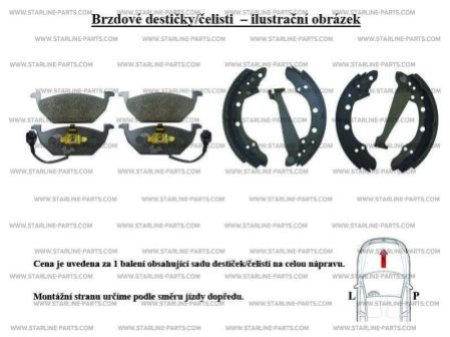 Тормозные колодки барабанные, к-кт. (стояночный тормоз).