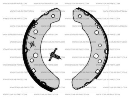 Тормозные колодки барабанные, к-кт.