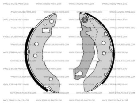 Тормозные колодки барабанные, к-кт.
