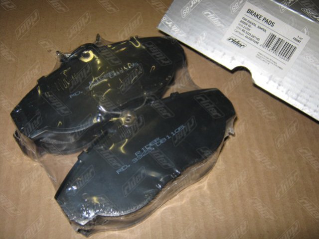 Колодка торм. диск. FIAT DUCATO, JUMPER, BOXER 94- передн. (RIDER)