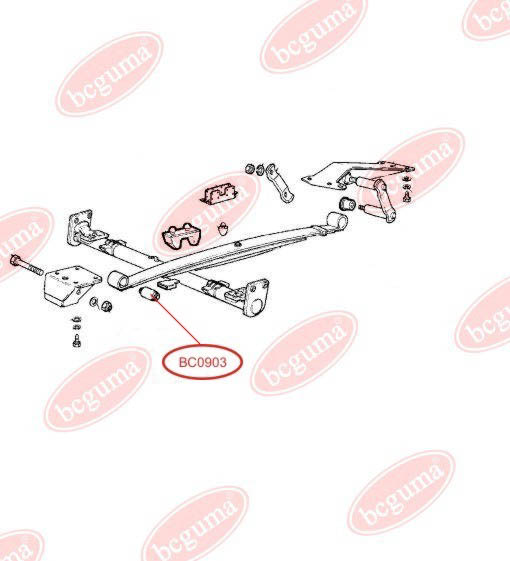 Сайлентблок задней балки BCGUMA BC0903