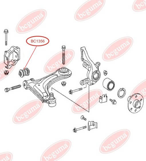Втулка рычага переднего MB Vito 638