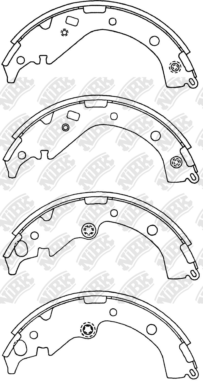 Колодки тормозные барабанные