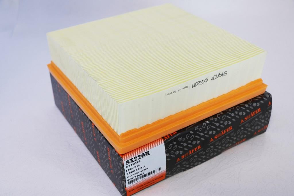 Фильтр воздушный Lada 2110 (инжекторный квадратный), (c сеткой, каждый фильтр в индивидуальной картонной упаковке)'